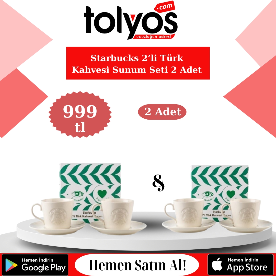 Starbucks 2’li Türk Kahvesi Sunum Seti 2 Adet