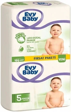 Evy Baby 5 Numara Junior 44’lü Bebek Bezi