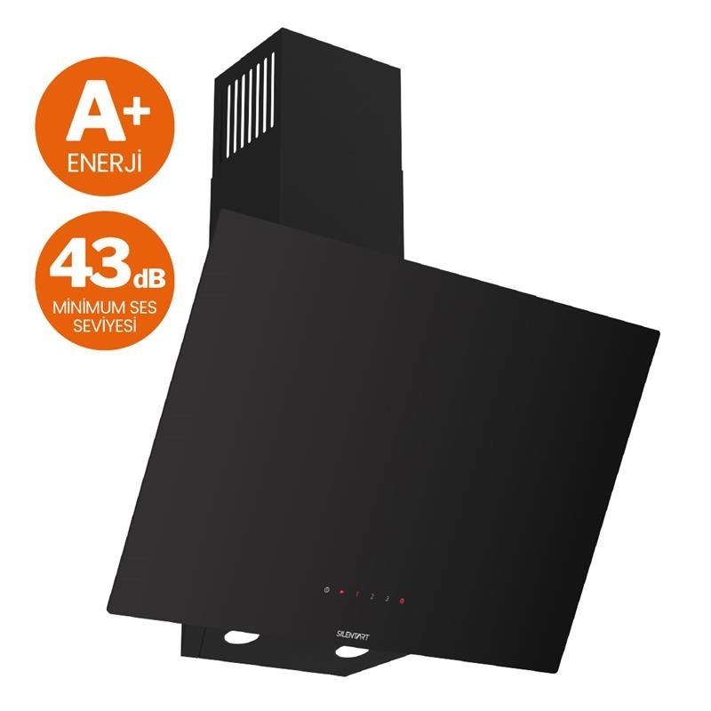 Ferre D077 FlowArt Siyah Duvar Tipi Davlumbaz