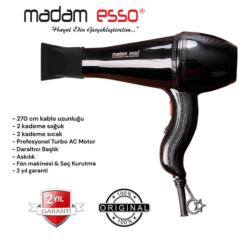 Madam Esso Mdm-9600 Profesyonel Fön & Saç Kurutma Makinesi