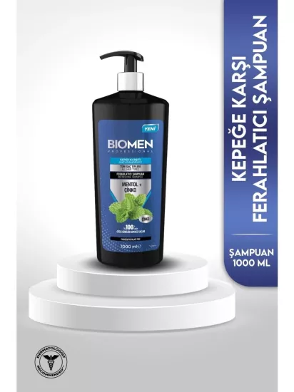 Biomen Professional Mentol Çinko 1000 ml Kepek Şampuanı