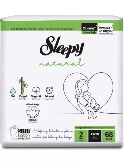 Sleepy Extra Günlük Aktivite 2 Numara Mini 136’lı Bebek Bezi