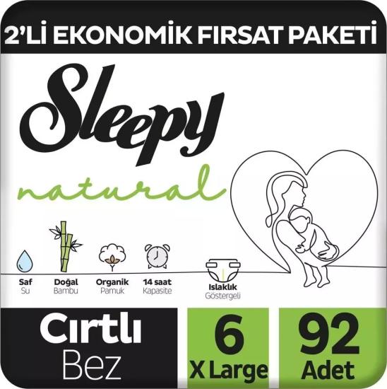 Sleepy Natural 6 Numara XLarge 92’li Bebek Bezi