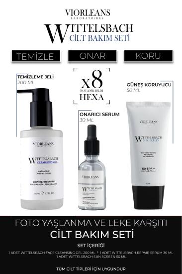 Viorleans Laboratoires WITTELSBACH Yaşlanma Ve Leke Karşıtı 3 Adımlı Cilt Bakım Seti 