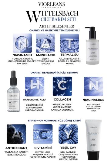 Viorleans Laboratoires WITTELSBACH Yaşlanma Ve Leke Karşıtı 3 Adımlı Cilt Bakım Seti 