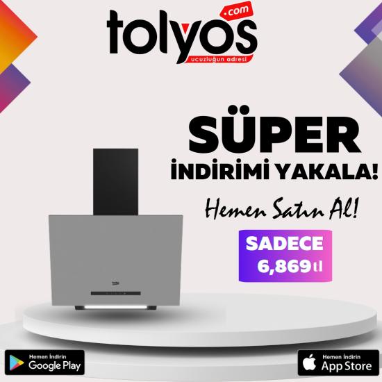 Beko ADE 61743 I Gri Duvar Tipi Davlumbaz
