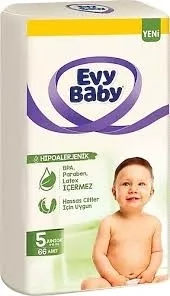 Evy Baby 5 Numara Junior 66’lı Bebek Bezi
