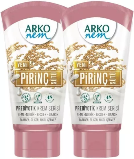 ARKO Nem Prebiyotik Krem Serisi Pirinç Sütü 60 ml X2