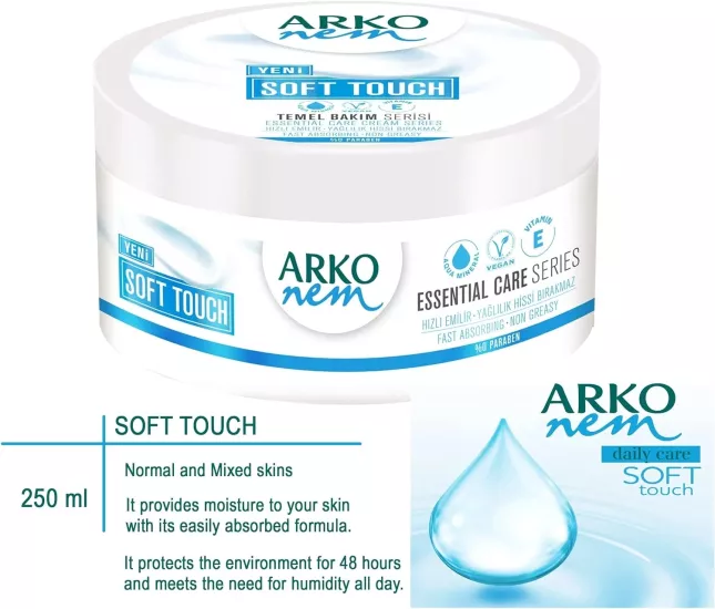 Arko Nem Soft Touch Bakım Kremi 250 ml