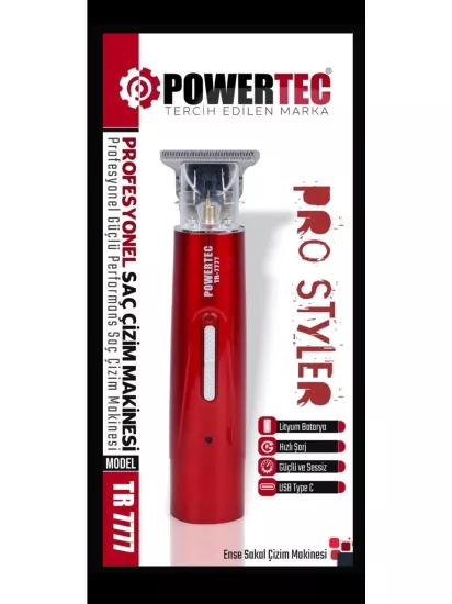 Powertec TR-7777 Şarjlı Saç Kesme Makinesi