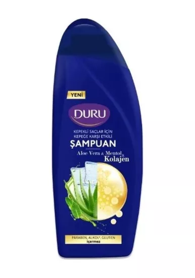 Duru Aloe Vera & Mentol & Kolajen 500 ml Kepek Şampuanı