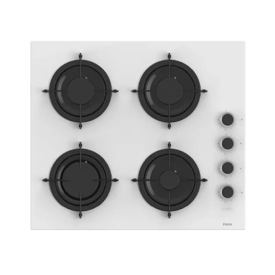 Ferre CS206-FA 60cm Beyaz Flameart Ankastre Ocak