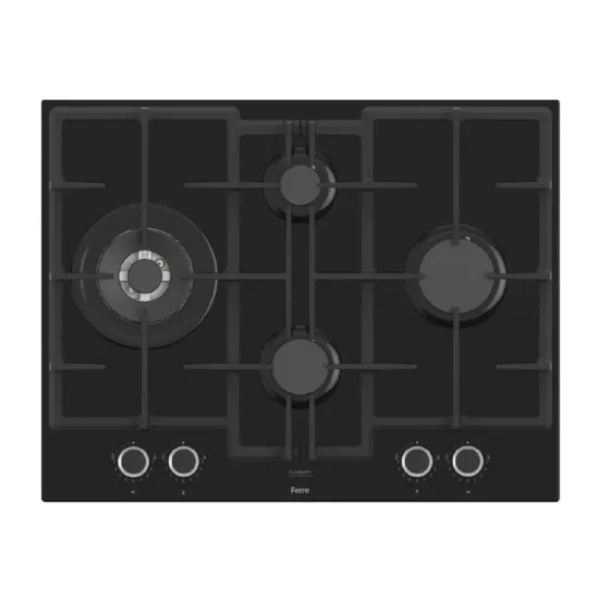 Ferre ED075 Wok Gözlü Siyah Ankastre Ocak