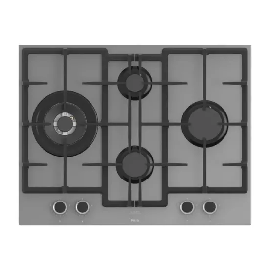 Ferre ED078 Wok Gözlü Ankastre Gri Ocak