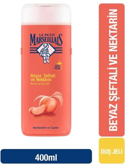 Le Petit Marseillais Beyaz Şeftali ve Nektarin Duş Jeli 400 ml