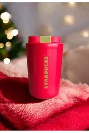 Starbucks® Paslanmaz Çelik Termos - Kırmızı - 2 Adet