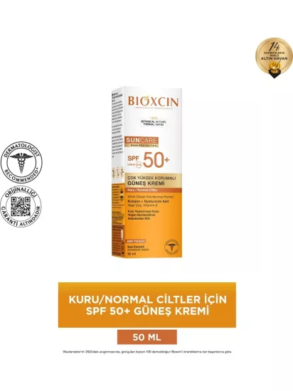 Bioxcin Sun Care Kuru Ciltler için 50 ml 50 Faktör Güneş Kremi
