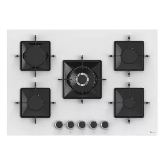 Ferre SS036 Beyaz Cam Ankastre Ocak